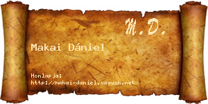 Makai Dániel névjegykártya