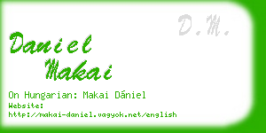 daniel makai business card